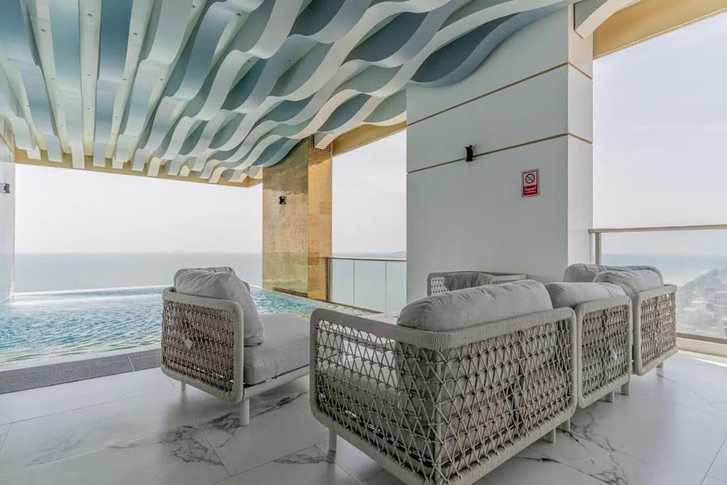 Sea View 5 Star Facilities Luxury Stay At Pattaya Jomtien Beach Esterno foto